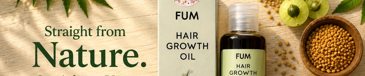 Fum Hair growth oil  banner