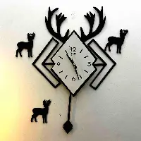  Diamond Shape Pendulum Wall Clock Decorative Wall Décor Timepiece Supplier Pakistan