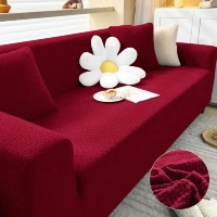 Stripe Jacquard Sofa Covers/Stretchable Sofa Covers/ 5 seater-Available in Multiple Sizes