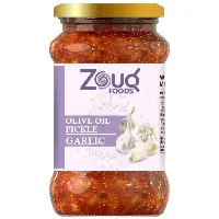   Zouq Garlic Pickle in Olive Oil 1 Kilogram - A Flavorful Blend of Garlic Infused in Premium Olive Oil