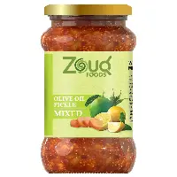   Zouq Mixed Pickle in Olive Oil 1 Kilogram - A Diverse Fusion Infused with Premium Olive Oil