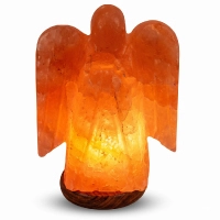  Himalayan Pink Salt Angel Lamp (8×6×3 inch) with Cable & Bulb