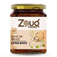  Lotus Root Pickle Olive Oil Jar Traditional Achaar Bulk Wholesale Pakistan Supplier OEM Private Label-390g