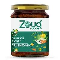  Zouq Mixed Crushed Pickle Olive Oil Jar Pakistani Achaar Bulk Wholesale Supplier – 390 grams
