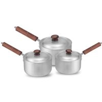  Kitchen Kraft Metal Finish Sauce Pan Set 6 Pcs Cookware Set Supplier Pakistan