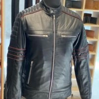  Black Leather Biker Jacket 
