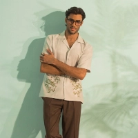  Ivory Bloom Embroidered Shirt