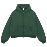  High Quality Men's Custom Logo Oversized  No Strings Fleece Hoodie Heavyweight Pullover