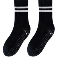  Yoga Socks Women Tube Socks Breathable Full Cotton Anti-slip Silicone Fitness Sports Socks
