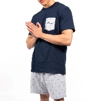  Men's Short Sleeve T-Shirt and Shorts Set