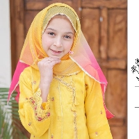  Javeria Net Short Frock with Embroidery and embellishment, inner Cotton Silk, Cotton Silk