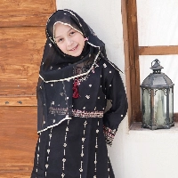  Javeria Net Short Frock with Embroidery and embellishment, inner Cotton Silk, Cotton Silk