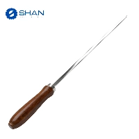  Stainless Steel BBQ Skewers with Wooden Handles – 18-Inch Reusable Grilling Sticks for Seekh Kabab, Tikka & BBQ (Available in Packs)