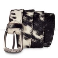 Genuine Hair-On Leather Belt – Premium Cowhide Stylish Casual Belt