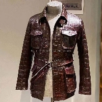  New Winter Leather Cow Skin Bomber Jacket – Front Customized Men’s Waterproof & Windproof
