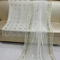  Pure Chiffon Mukesh Kamdani Embroidered Suit Women Ethnic Wear Luxury Festive Dress