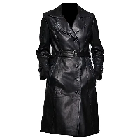  Women’s Leather Long Coat