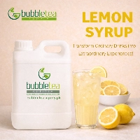  Lemon Syrup 3000g (3KG) | Sweet Fruit Flavor Syrup for Beverages, Bubble Tea, Mocktails & Desserts