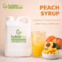  Peach Syrup 3000g (3KG) | Sweet Fruit Flavor Syrup for Beverages, Bubble Tea, Mocktails & Desserts