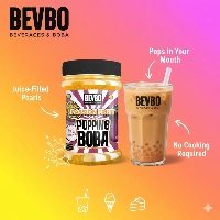  Passionfruit Popping Boba – Juice-Filled Bursting Pearls for Bubble Tea, Smoothies & Desserts | Ready-to-Use | Bevbo