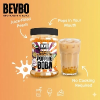  Mango Passionfruit Popping Boba – Juice-Filled Bursting Pearls for Bubble Tea, Smoothies & Desserts | Ready-to-Use | Bevbo