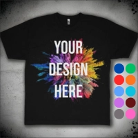  Round Neck Half Sleeve T Shirt with Print or without Print