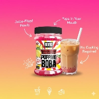  Strawberry Lemonade Popping Boba – Juice-Filled Bursting Pearls for Bubble Tea, Smoothies & Desserts | Ready-to-Use | Bevbo