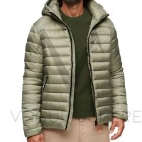  Winter Quilted Puffer Jacket for Men – Windproof & Warm