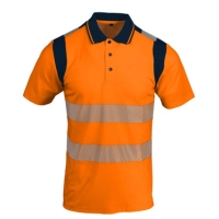  Wholesale Railway Work Construction Polo Long Sleeve Orange High Safety Polo T-shirt Premium Men's T-shirt Workwear Safety Polo Shirt 100% Polyester Workwear Custom Winter High Visibility Polo Shirts Manufacturing Safety Clothing Work