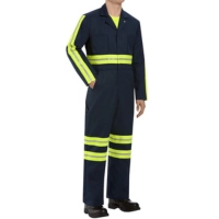  Customized Safety Coverall High Vis Breathable Cotton Polyester Material Made In Pakistan Reflective Breathable Cotton Safety Clothing Custom Design Men's Winter Working Coveralls High Quality Full Customized Safety Coverall