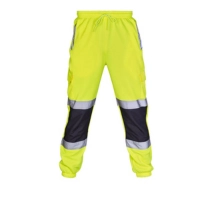   Men Safety Work Trousers Multi Pockets Waterproof Cargo Trouser For Worker Mens Casual Straight Pockets Workwear Trouser Safety Wear For Men Men's High Visibility Reflective Safety Outdoor Workwear Flash Waterproof Safety Trousers 