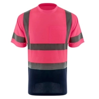  Workwear T Shirt Work Construction Safety T-shirt Custom Cotton Knit Long-sleeve T-shirt Flame Workwear For Welding And Safety Shirts Hot Sell Cheap Men's Workwear Two Tone T- Shirt Short Sleeve And Reflective Safety T-shirt