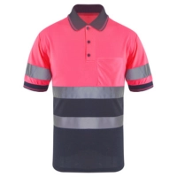  Flame Workwear For Welding And Safety Shirts Hot Sell Cheap Men's Workwear Two Tone T- Shirt Short Sleeve And Reflective Safety T-shirt New Design Oem Odm Wholesale High Quality Professional Heavyweight Breathable Unisex Safety T-shirt