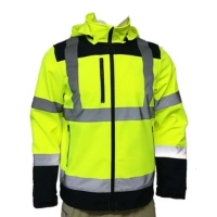  Waterproof High Visibility Safety Hoodies With Wicking Reflective Outdoor Apparel For Rainy Weather Working Hoodies Workwear For Men Construction Worker Hoodie With Reflective Long Sleeve Safety Shirt For Security Jobs