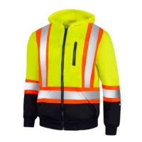   Safety Hoodies For Men Factory Workwear High Visibility Winter Men's Pullover Hoodie Durable Outdoor Safety Hoodies Breathable Workwear Hoodie Custom Work Knitted Clothing Hi Vis Safety Hoodie High Safety Hoodie