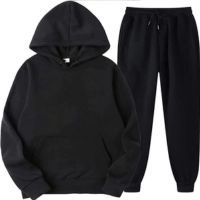  Premium Unisex Hoodie & Jogger Tracksuit Set – Winter Fleece Pullover Sweatshirt with Drawstring Pants – Casual Streetwear Two Piece Suit for Men & Women