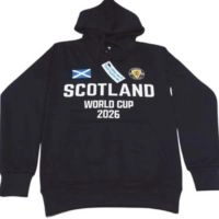  Premium Scotland Embossed Hoodie – Heavyweight Cotton Blend Pullover with Celtic Crest Logo