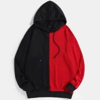  Black & Red Pullover Hoodie Athletic Training & Casual Wear