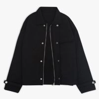  Beautifully Customizable Polyester/Cotton Coaches Jacket Stand Collar Front Breathable Quick Dry High Street Style Wholesale