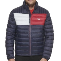  Custom Style Men Cotton/Polyester Winter High Street Puffer Jackets with Stand Collar Long Sleeves-Wholesale Price for Sale