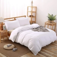  Customized 3-Piece 100% Cotton Twill Modern Hotel Home Use Breathable Duvet Cover Set Embroidery Zippered Duvet 2 Pillowcases