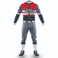  Best Design Customized Baseball Uniforms Newest Famous Blank Customized Printing Baseball Uniforms