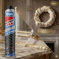  PU Foam U750ml Magic SuperFix  – Multi-Purpose Spray Insulation, Gap Filler & Home Decor Adhesive (750ml)