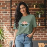  OEM Custom Women’s Cotton Graphic T-Shirt Manufacturer | Breathable Round Neck Casual Printed T-Shirt | Private Label