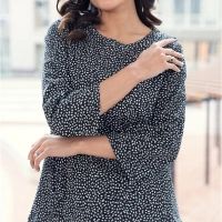  Animal Check Print PJ Set Women Sleepwear Pajama Set Cotton Night Suit