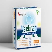 Veebran Magnesium Glycinate Supplement High Absorption Mineral Tablet Muscle Relaxation Nerve Support Calm Wellness