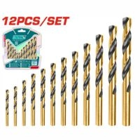  HSS Twist Drill Bits 12-Piece Set (2mm–8mm) for Metal, Wood & Plastic Total TACSD0125