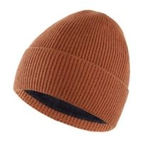  100% Acrylic Customizable Adjustable Flatband Frame and Edgeless Knit Modern Aesthetic Minimalist Beanie for Travel