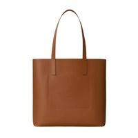  Women Leather Tote Bag Large Shoulder Handbag Minimalist Work Travel Purse Gift for her
