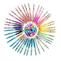 Handmade Epoxy Resin Refillable Ballpoint Pens – Glitter, Chunks & Pastel Designs (Made in Lahore)